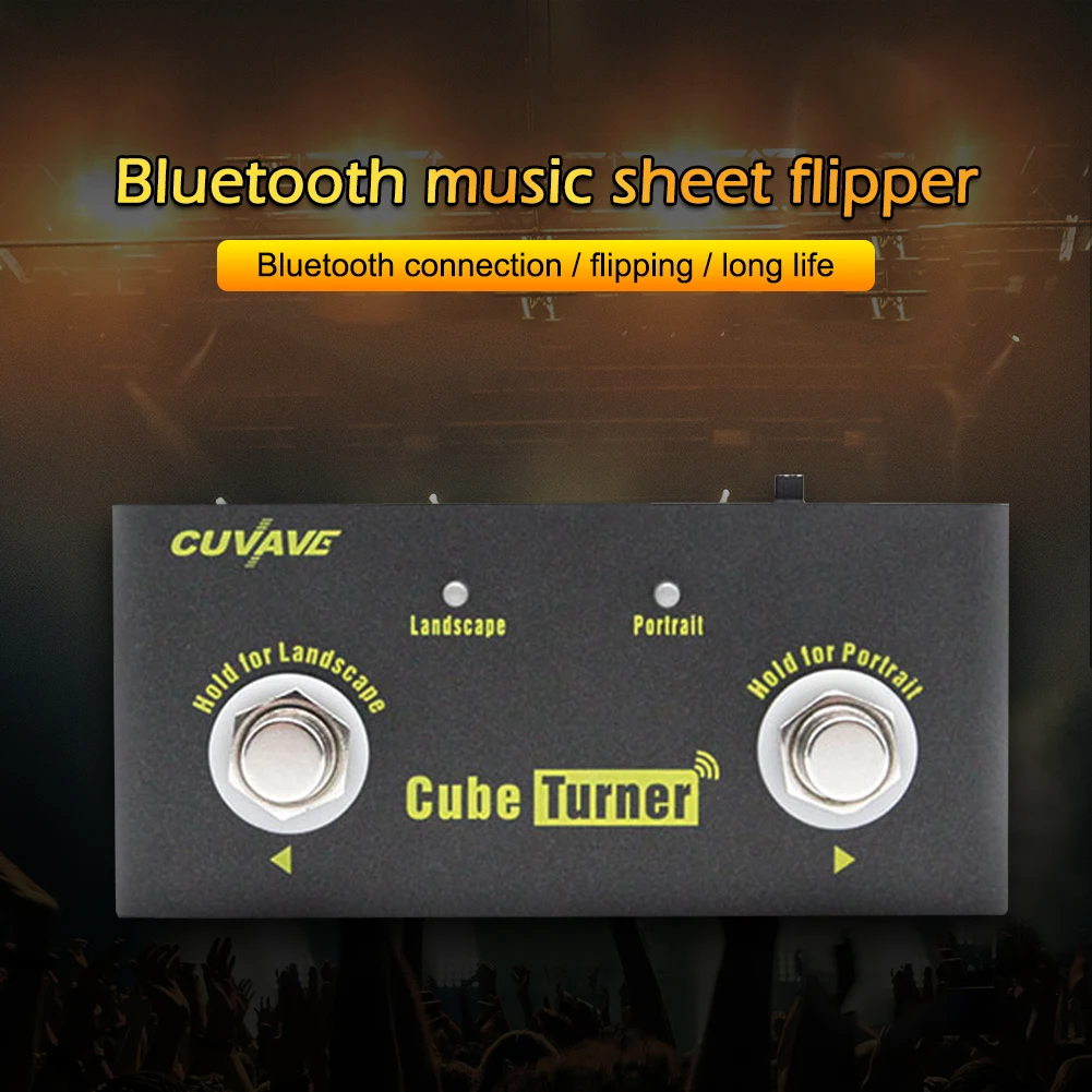 Беспроводная педаль ручки для страниц CUVAVE поддерживает соединение Looper Pro