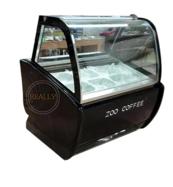 Производительские цены торговая витрина для кондитерских изделий с системой охлаждения и индивидуальной настройкой для сохранения свежести и демонстрации мороженого.