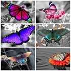 Алмазная вышивка HUACAN Animal Butterfly 5D Diy Алмазная картина полностью квадратная мозаика Новогодний подарок стразы украшение для дома