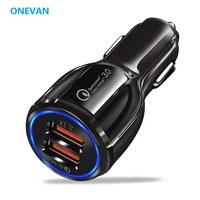 qc3 0 car cigarette lighter fast charger fast charging dual usb output port 3 1a car charger suitable for cars and trucks