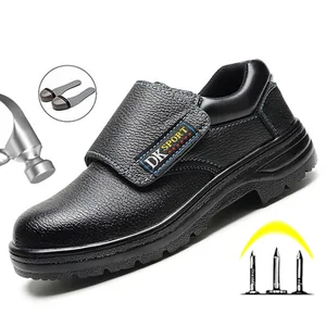 Защитная обувь для сварщика, мужская обувь, Нескользящие ботинки для работы, мужские ботинки без шнуровки, обувь для взрослых, большой размер 46