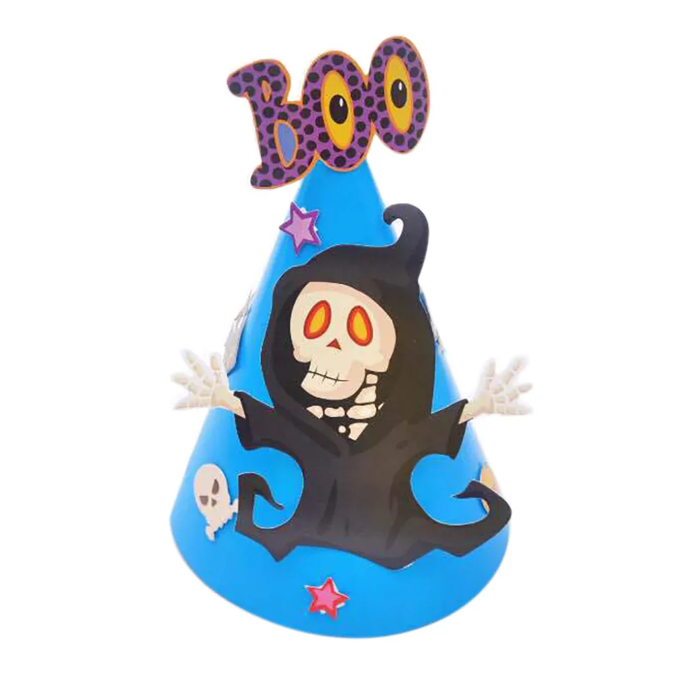 1 шт. модный костюм ведьмы с острым принтом вечерние шапки для женщин и мужчин