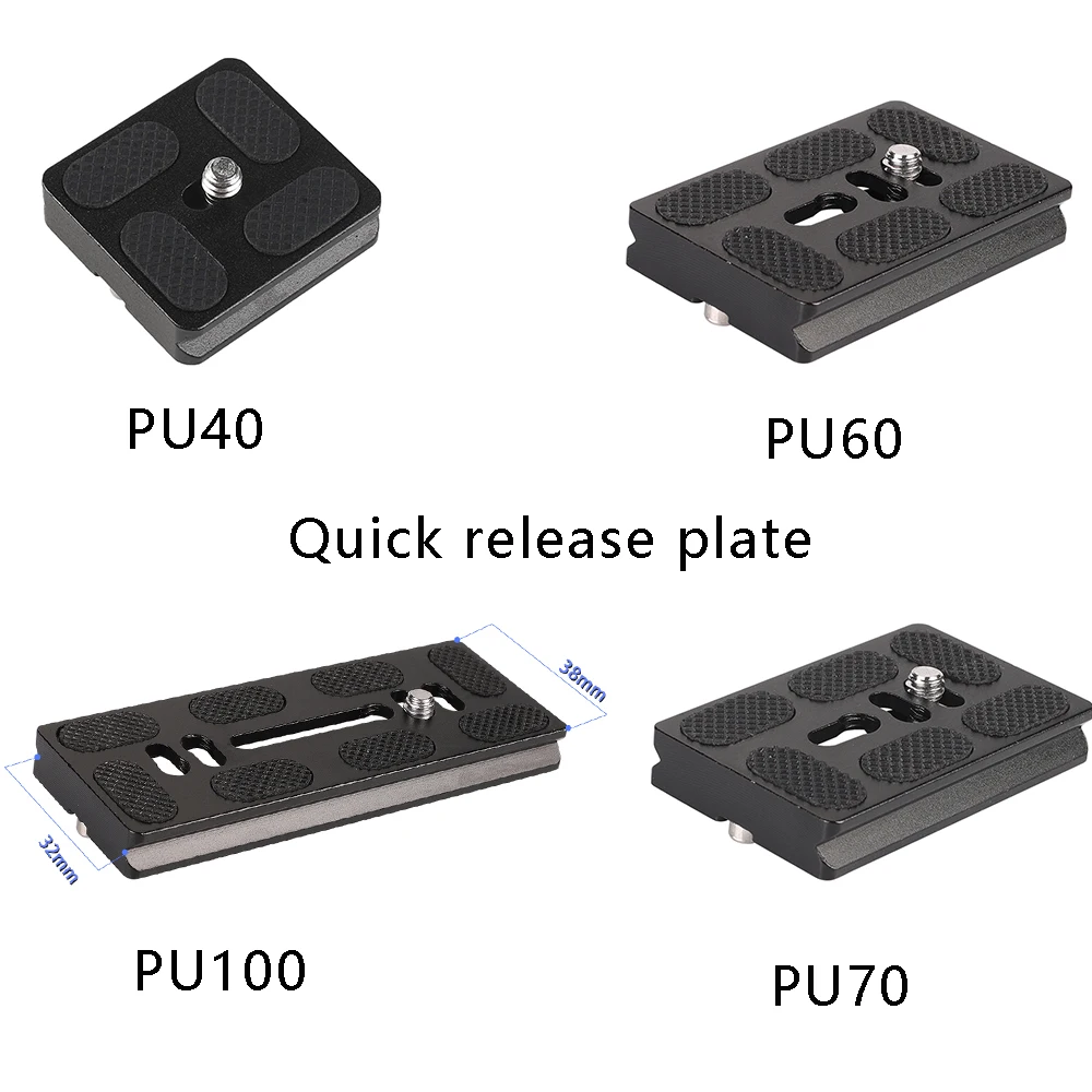 Универсальная БЫСТРОРАЗЪЕМНАЯ алюминиевая пластина 40 мм 60 70 100 для камеры Canon Nikon