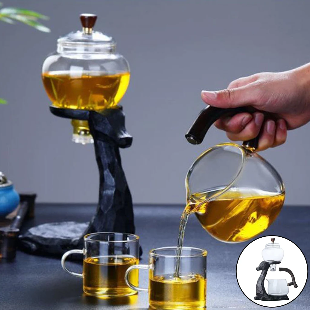 Kungfu Glass Tea Set Magnetic Water Diversion for Kitchen Loose Infusers Kettles Cooking Maker Glasses Teapot | Дом и сад