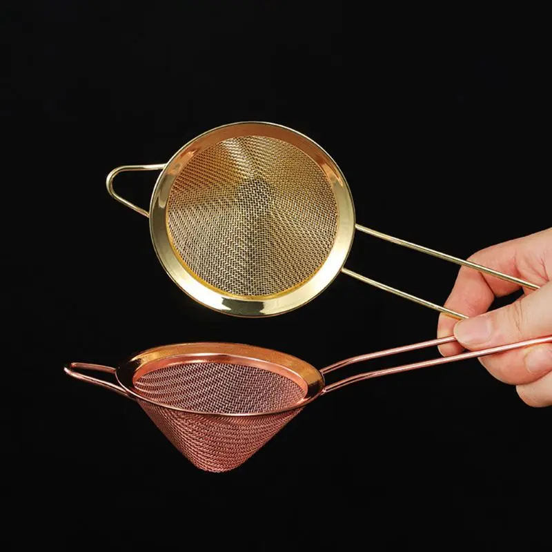 Нержавеющая сталь тонкая сетка конический коктейльный фильтр сито для удаления