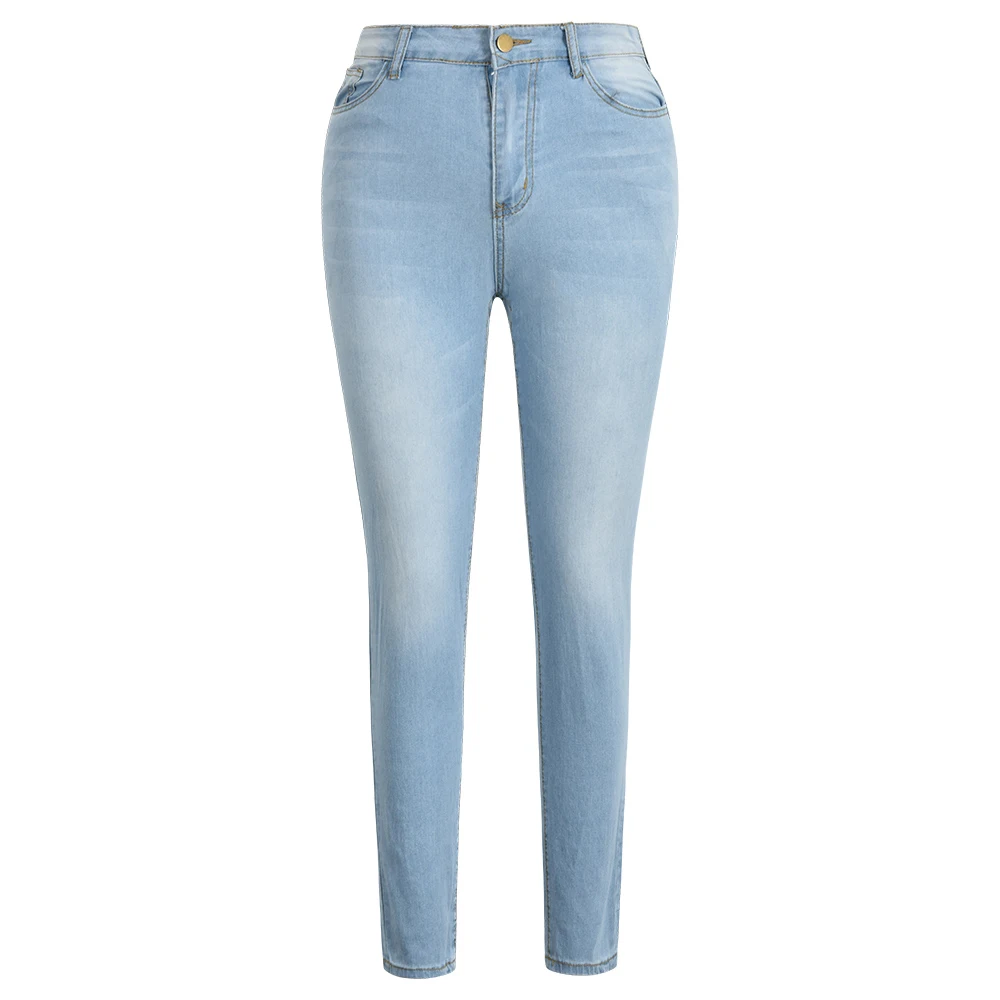 

High Waist Jeans For Women Slim Stretch Denim Jean Bodycon Skinny Push Up Jeans Woman Pencil Pants Trousers Streetwear D30