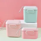 Высокая Ёмкость детский сухое молоко Контейнер для Еда коробка для хранения еды для перекуса двойной Слои младенцев контейнер для кормления для новорожденных