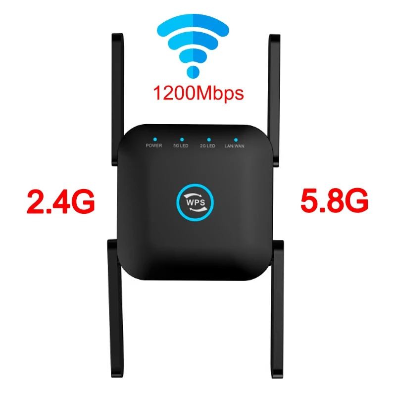 2,4G, Wi-fi, повторитель Беспроводной расширитель Wi-fi 1200 Мбит/с усилитель Wifi 802.11N длинный Диапазон Wi-fi усилитель сигнала Wi-fi 5 ГГц Wi-fi ретранслятор