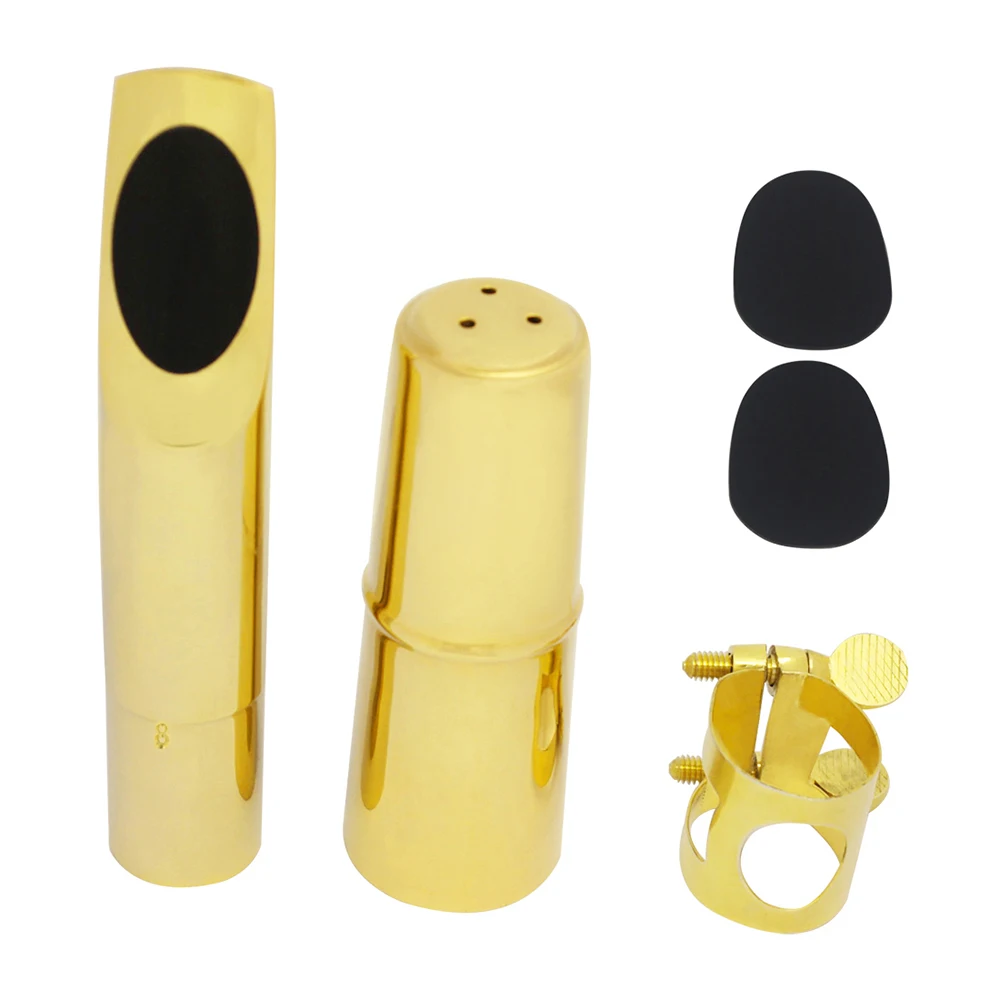 

M MBAT 5 шт./компл. высококачественное позолоченное покрытие мундштук для саксофона-тенора металлический саксофон для рта джазовых музыкальны...