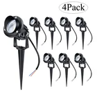 Светодиодный водонепроницаемый садовый светильник COB, уличная, с шипами освещение для газона, Точечный светильник для дорожек в саду, 220 В переменного тока, 3 Вт, 5 Вт, 10 Вт, 12 В постоянного тока