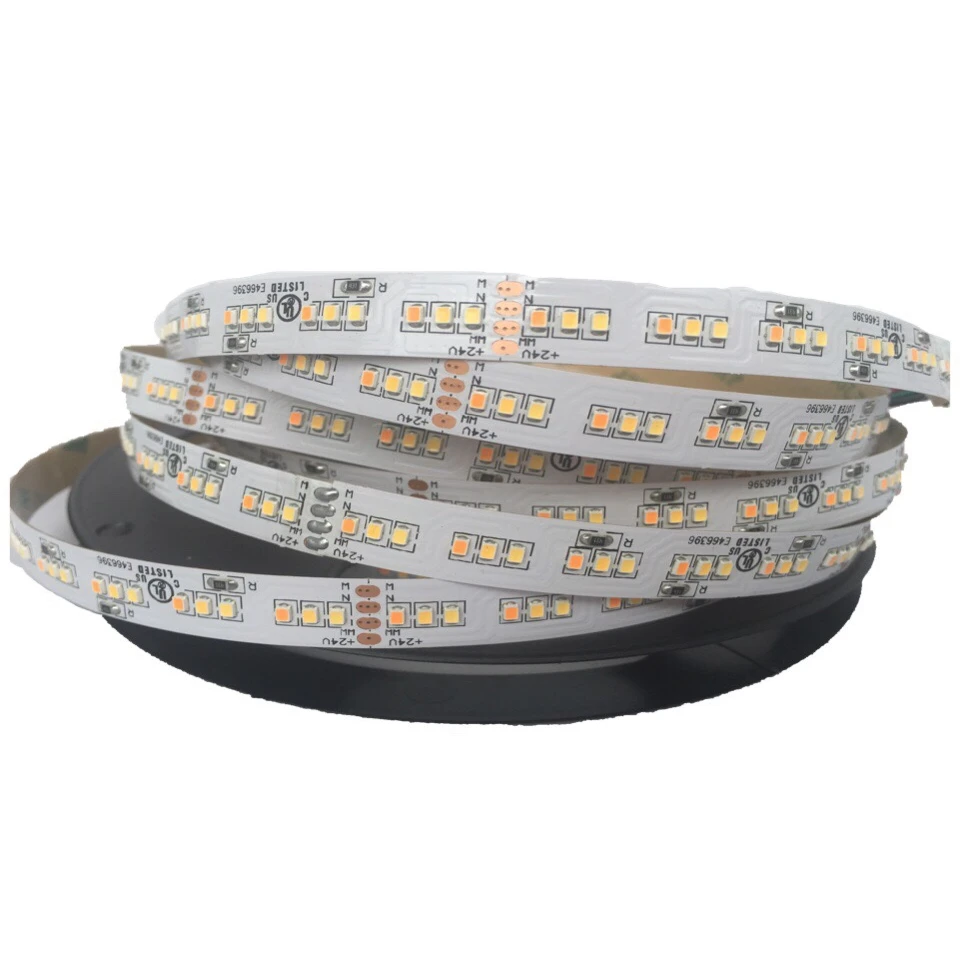 [Seven Neon] 5 м 2216 SMD Светодиодная лента 10 мм DC24V 252 светодиодный/м 20 Вт 3 цвета Затемнения CRI> 90 7-10LM микро 2216 светодиодный гибкий свет
