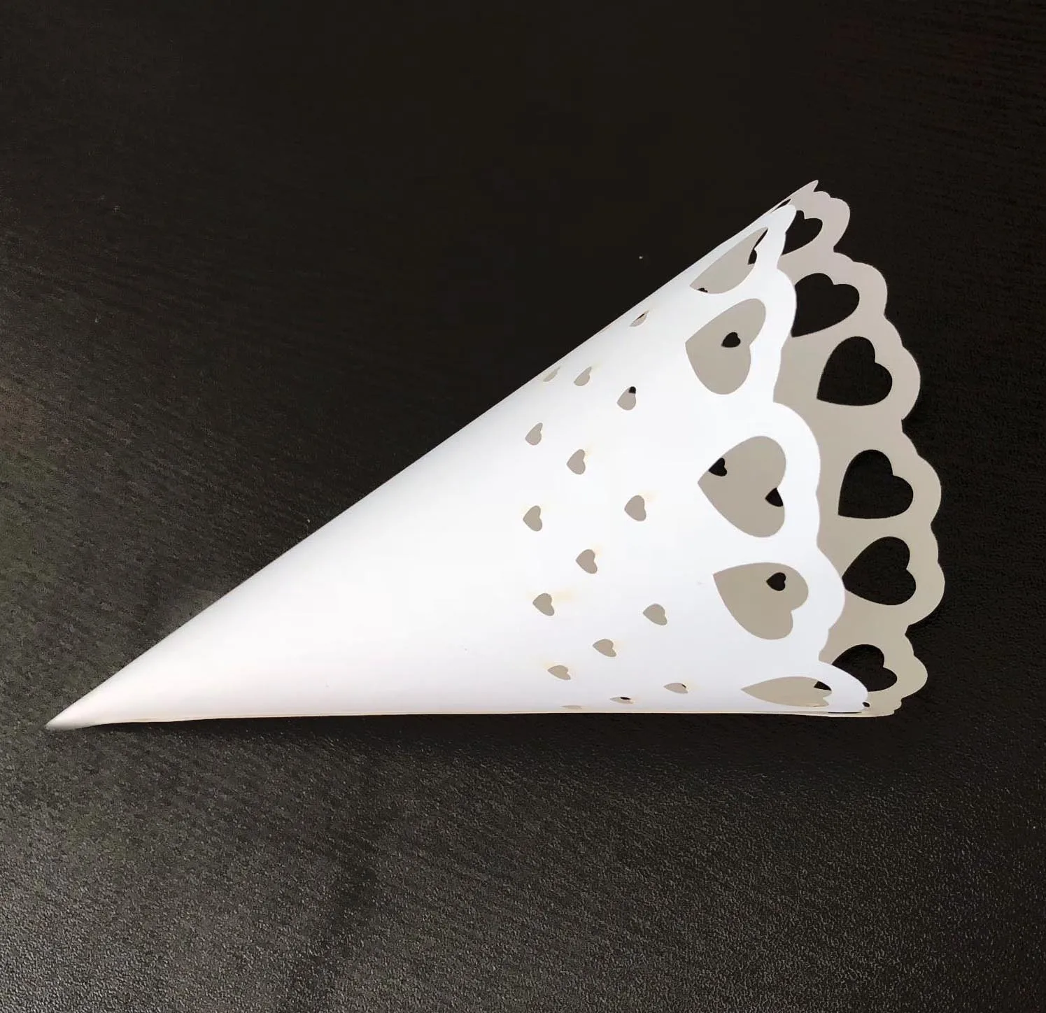 50 шт. Свадебный сбрызгиваемый цветок лазер полые белые любовь кружева Свадебная