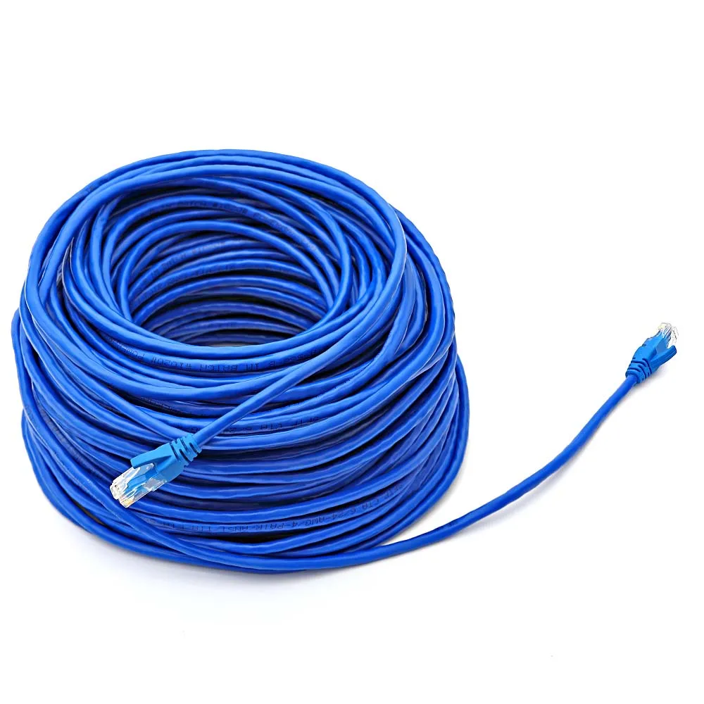 Настраиваемый сетевой Ethernet Кабель 50 м кабель RJ45 компьютерный ноутбук|Кабели