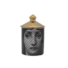 Подсвечник с черепом для женщин, подсвечник для свечей ручной работы, контейнер для хранения с женским лицом, керамическое ремесло, домашний декор, контейнер с крышкой