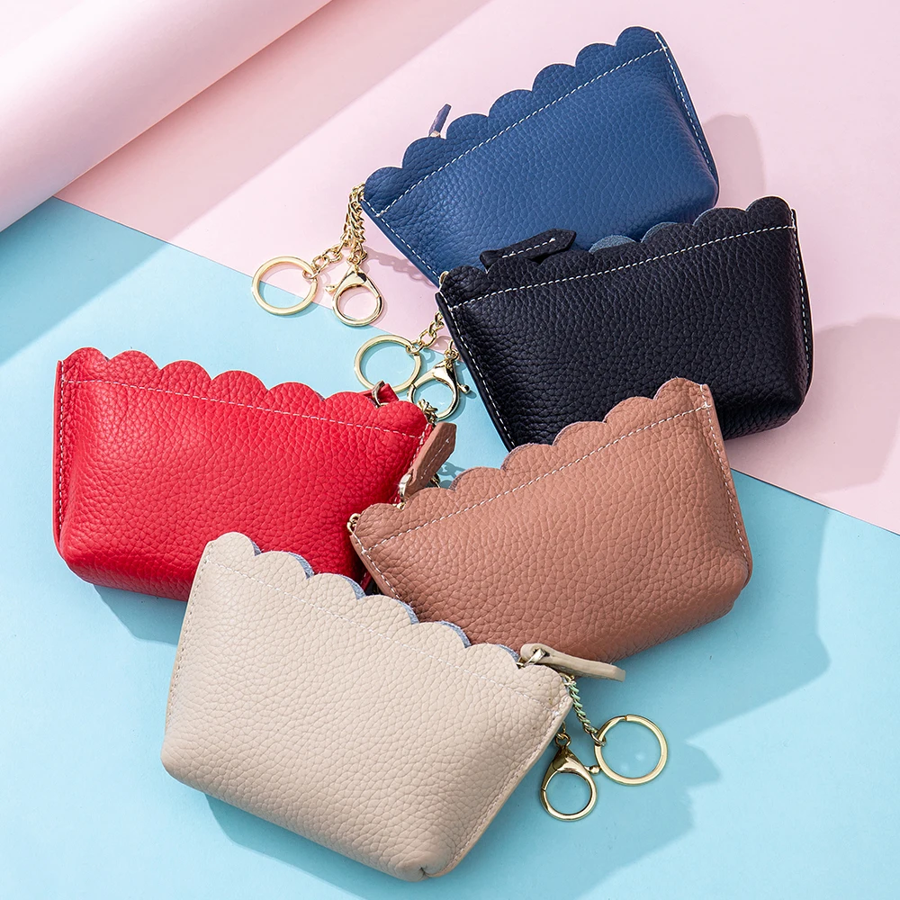 Модный кошелек для монет из натуральной кожи женские роскошные маленькие