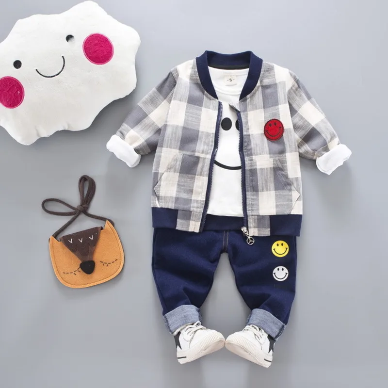 Новинка Сезон весна осень Детская хлопковая одежда для мальчиков и девочек