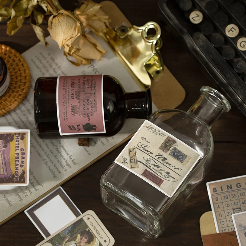 60 шт./упак. старинная серия North Pack ярлык фрейм спичечная коробка DIY дневник