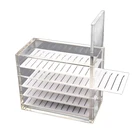 Ящик для хранения ресниц, акриловый ящик для хранения цветков камелии, Настольная косметика для наращивания ресниц