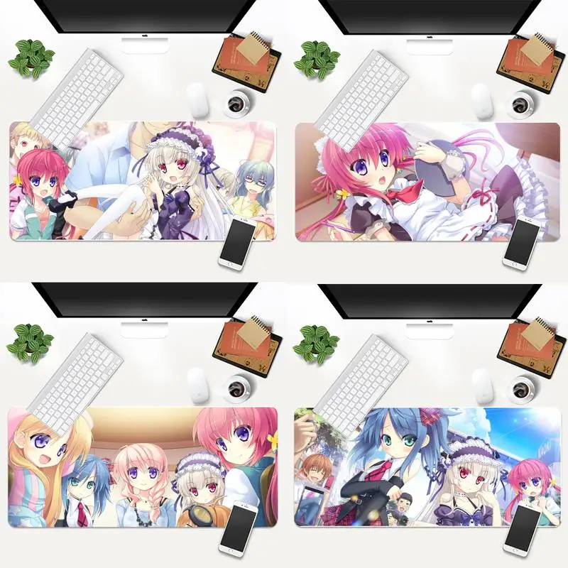 

Игровые скоростные мыши Otaku, розничная продажа, маленький резиновый коврик для мыши, анимация, XL, большая игровая клавиатура, Настольный ков...