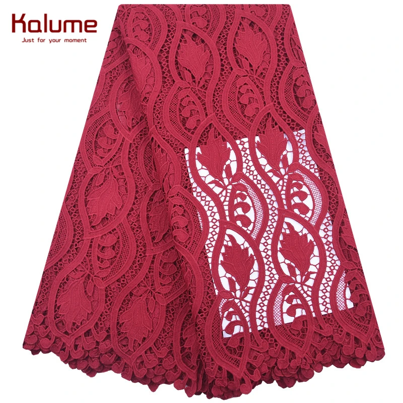 Африканский гипюр Kalume шнур кружевная ткань сделай сам платье 2021 африканский