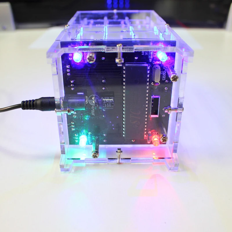 СВЕТОДИОДНЫЙ Набор Cubeeds DIY 4*4*4 электронный комплект сделай сам 3D свет два цвета