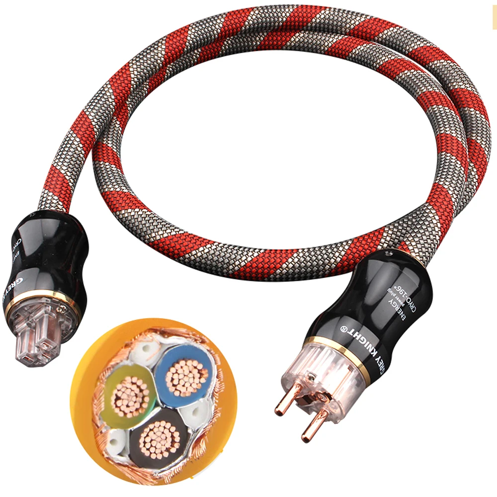 

OCC Audiophile HiFi Amplifier Audio Power Cable AU / EU / US Power High Current Connection Cable