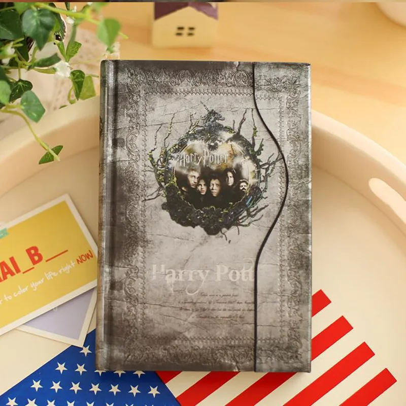 Милый блокнот на магнитной застежке винтажный для путешествий ежедневник