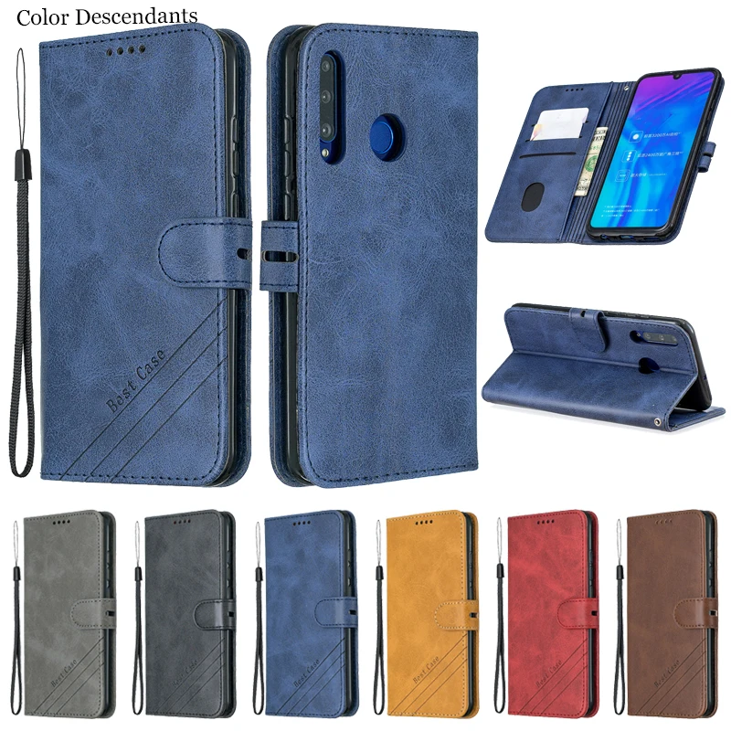 Чехол-книжка для Huawei Y7 Pro 2018 кожаный с магнитной застежкой Funda pro2018 | Мобильные