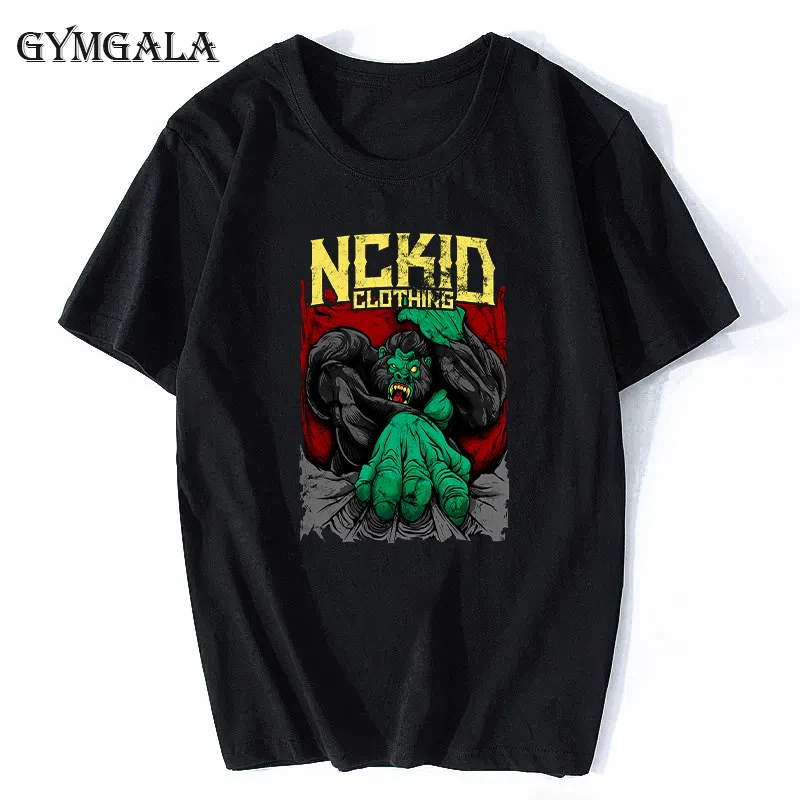 Новая футболка из 100% хлопка Свободная Повседневная летняя с круглым вырезом