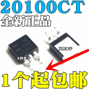 NEW Schottky rectifier diode MBRB20100CT MBR20100 B20100G TO263 SMD diodes, 2, 100 volts encapsulates the TO - 263 - ab