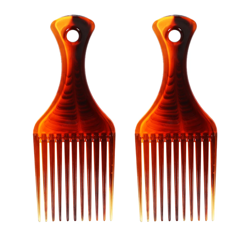 2pcs Hair Pick Comb Men and Women Smooth Afro Lift for Back Hairstyle - High Quality | Красота и здоровье