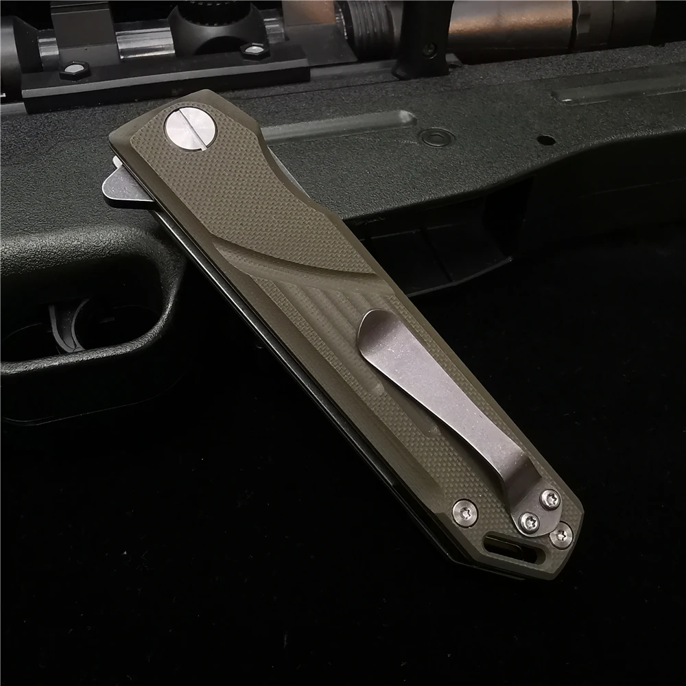 Folding Knife Ball Bearing Quick Opening D2 High-quality Pocket Sharp Wear-resistant Anti-corrosion Outdoor Tool | Инструменты