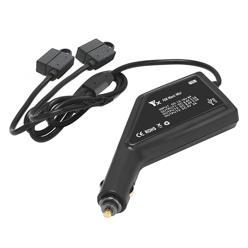 Автомобильное зарядное устройство YX 3 в 1 для DJI Mavic Mini интеллектуальная зарядка