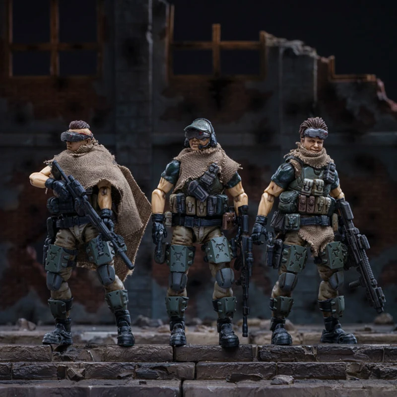 Экшн фигурки JOYTOY 1/18 солдаты (3 шт./лот) Российская Федерация Кавказ модель куклы