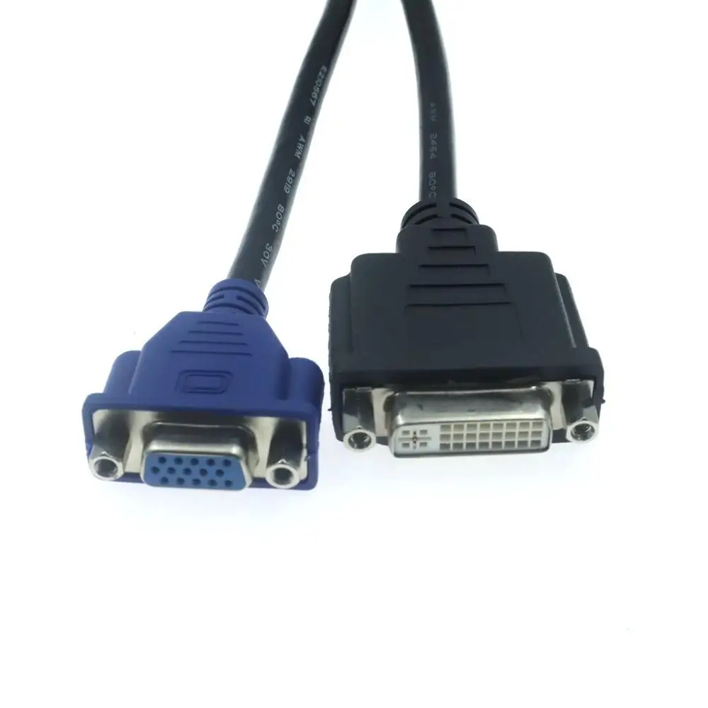 Высокое качество DMS-59 revolution DVI 24 + 5 Женский и VGA RG 15pin женский дистрибьютор