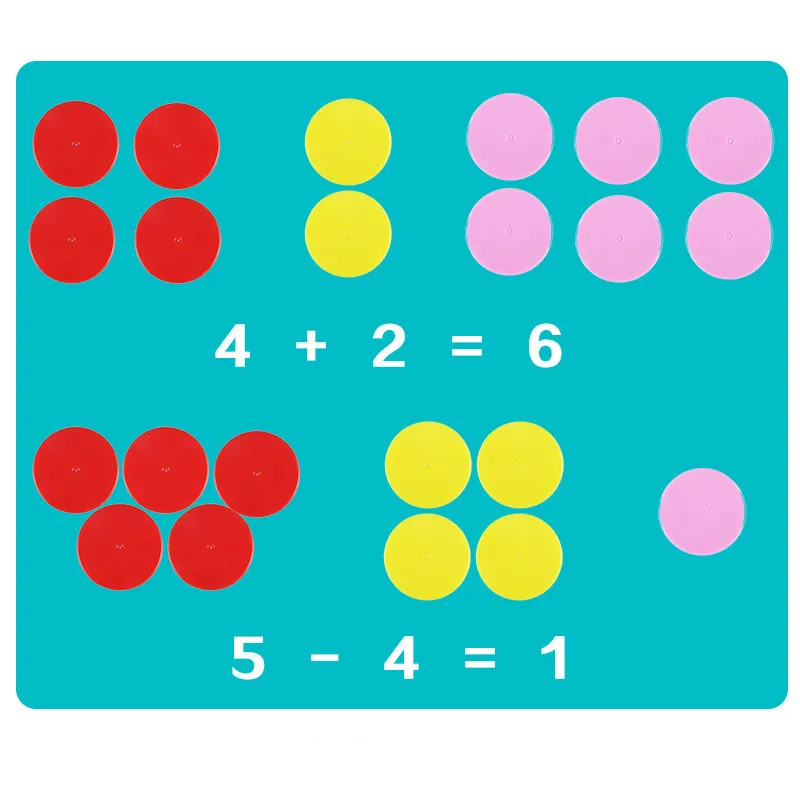 

50Pcs/set 3cm Counting Disc Color Counting Disc Chip Coin Game Currency Child Digital Cognitive Learning