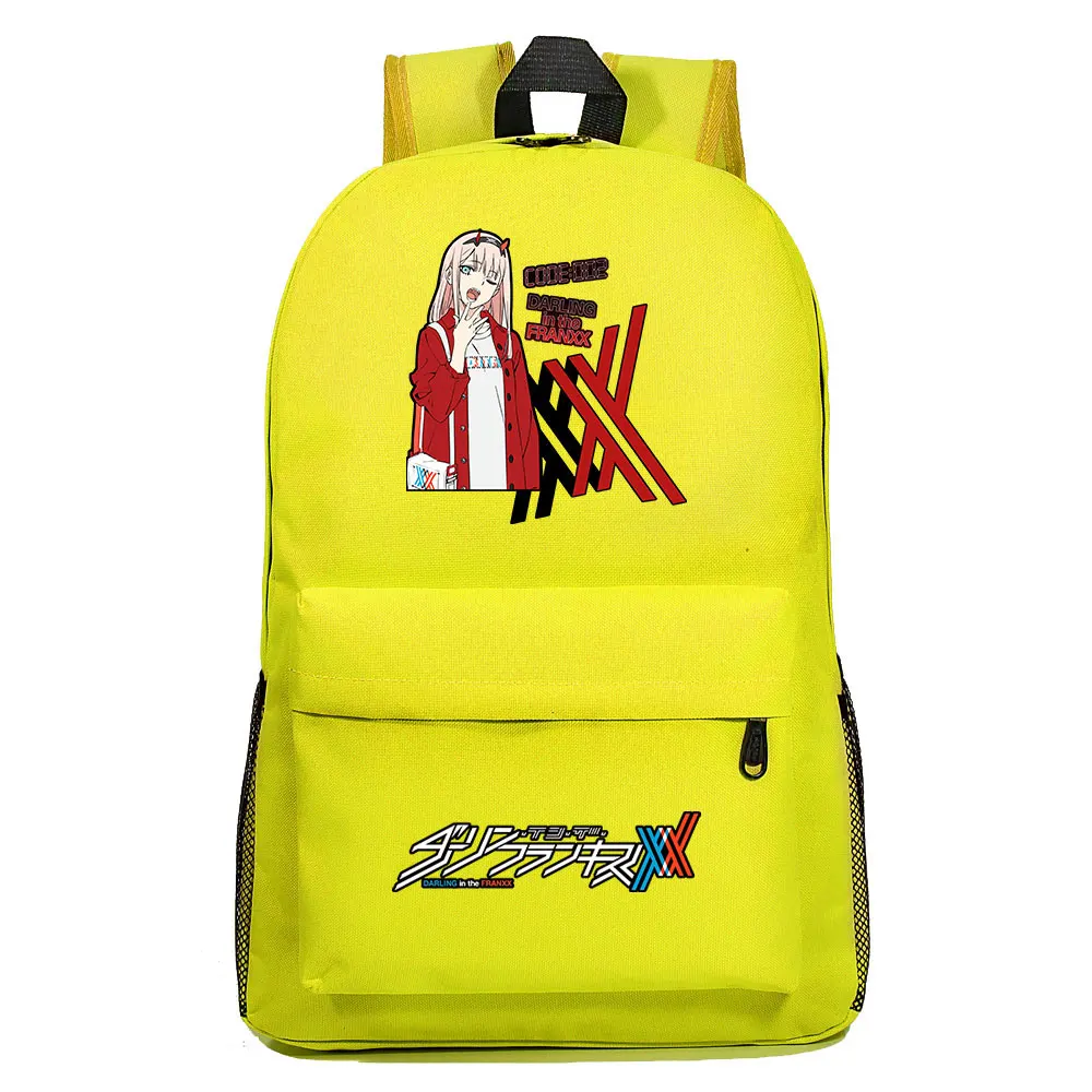 

2021 Anime DARLING In The FRANXX Boys Girls School Book Bags Women Bagpack Teenagers Schoolbags Men Laptop Student Backpacks