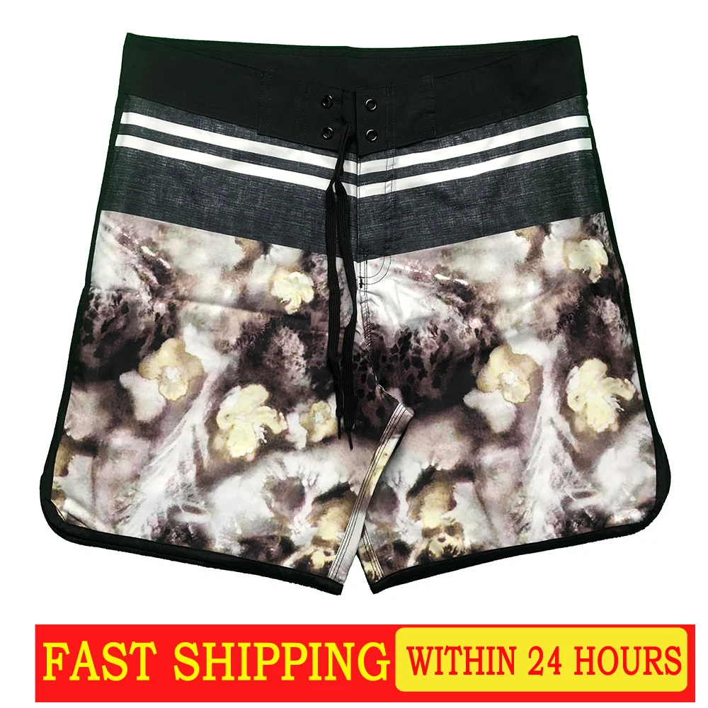 

2021 New Printed Men's shorts, swimming trunks, Bermuda surfing, beach trousers, stretch stretch, running, cycling trousers