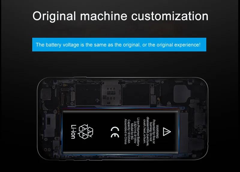 XDOU Батарея для iPhone 5S 5GS iPhone5S iPhone5GS 1560 мАч Аксессуар для телефона бесплатный набор инструментов для ремонта замена стикера Батерия.
