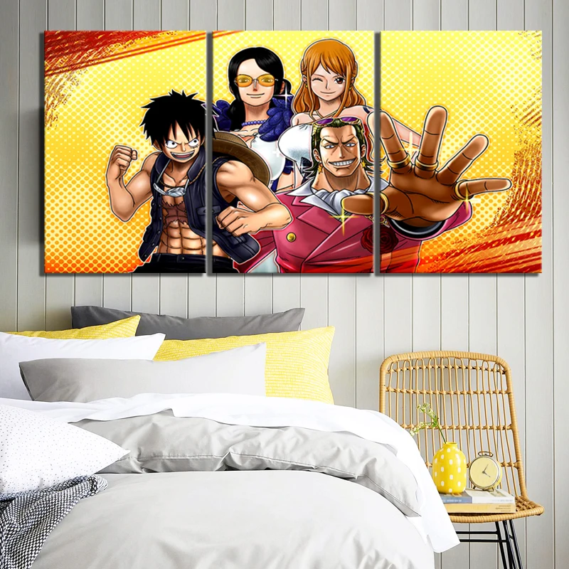 

5D DIY Embroidery Diamond One Piece Picture Home Decor Painting Full Round Drill Cross Stitch Wall Art Handmade Japan Anime Gift