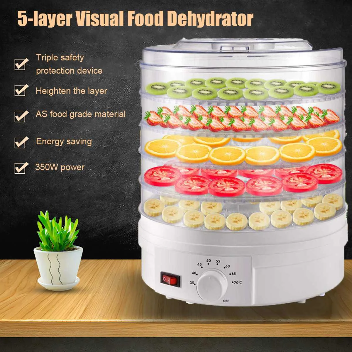 

Сушеные фрукты, овощи, травы, мясорубка, бытовое устройство для сушки мяса домашних животных, 5 лотков, закуски