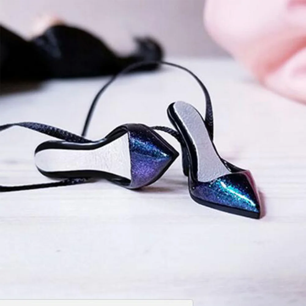1/6 весы женский Обувь на высоких каблуках звездного неба блестящая обувь
