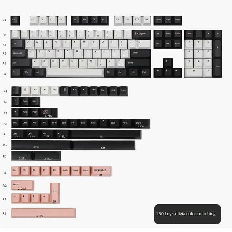 

Suitable for Original High 2-Color Molding Red Samurai Night Running Olivia 2-Color PBT Keycap