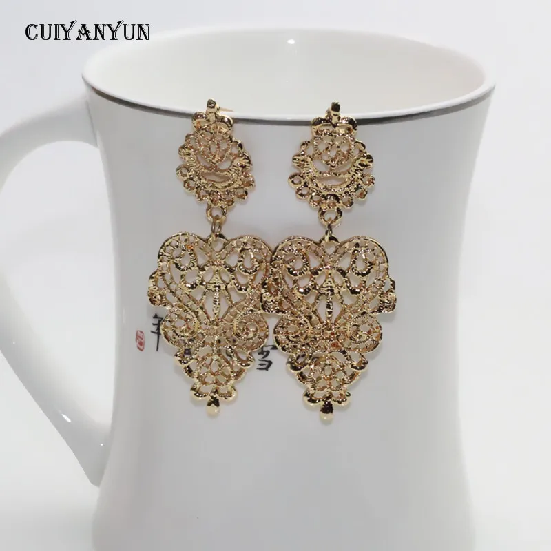 Богемные Висячие серьги для женщин 2021 Модные женские круглые металлические