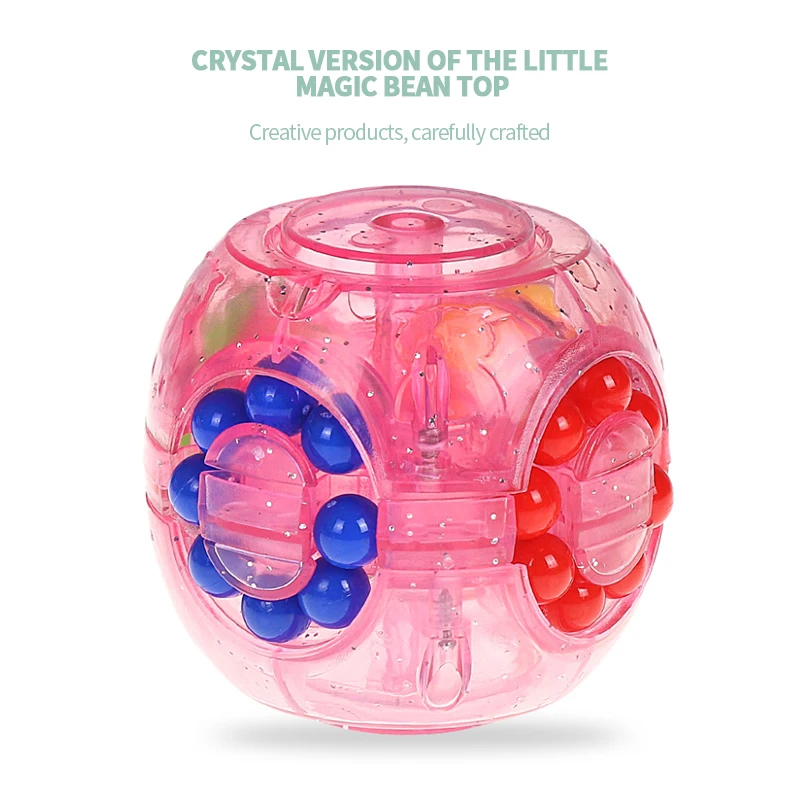 

Luminous Burger Stress Release Fun Cube Puzzle Spherical Kids Educational Toys Fingertip Decompression Transparent Square Magic