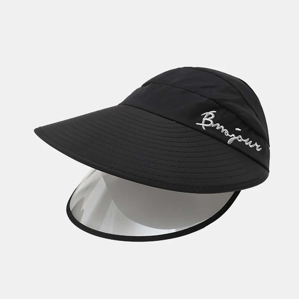 

Adjustable Transparent Sun Visor Hat Cap UV Protection Cover Flexible Summer Cap Ultraviolet Sun Visor Hats Outdoor Face Cover
