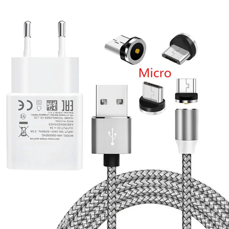 Магнитный зарядный кабель Micro USB Redmi 7A 6 5 vivo S1 Oppo A9 R11 настенное зарядное устройство