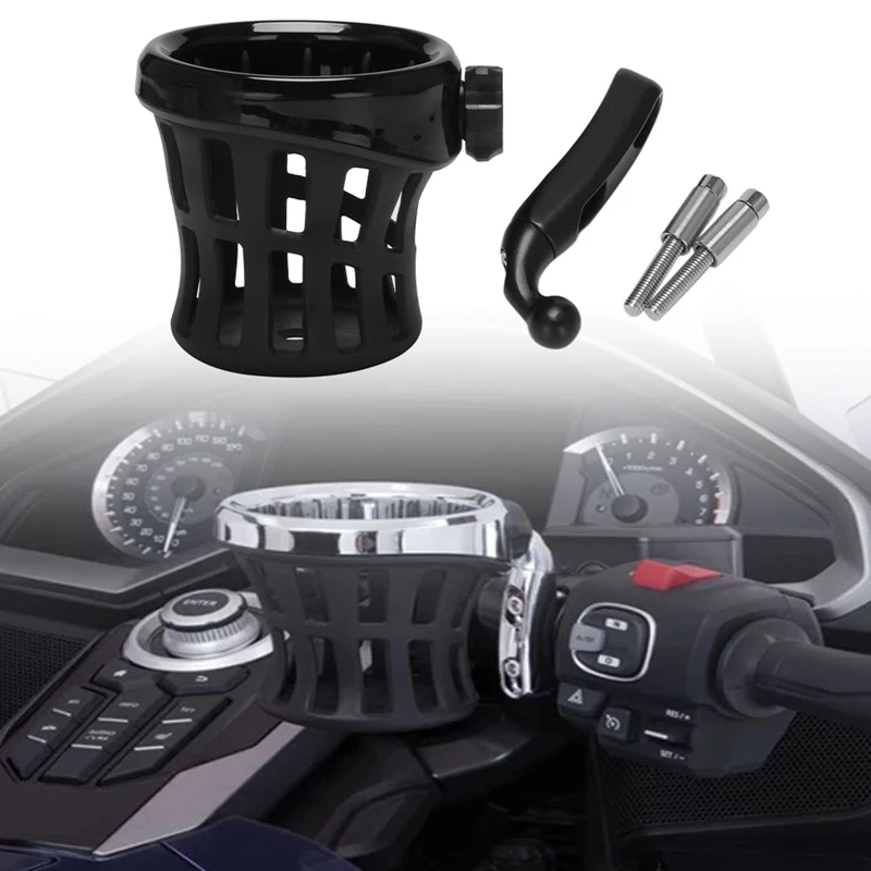

Motorcycle Rear Passenger Drink Cup Holder Mesh Basket Cup Holder for Honda Goldwing GL1800 2018+