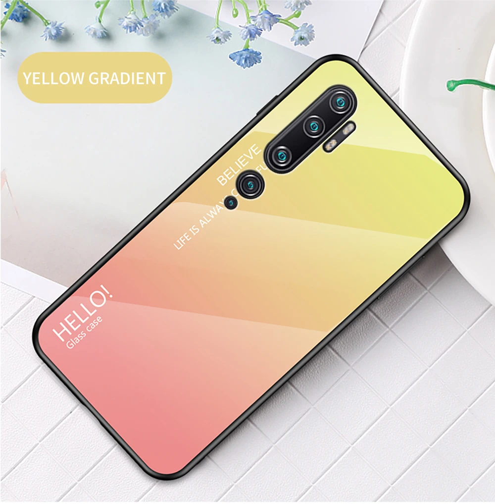 Note 10 Pro Чехол Zroteve силиконовая рамка стеклянная крышка для Xiaomi mi Note 10 чехол обесцвечивающее стекло задняя крышка Xia mi Xio mi Note 10