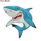 Three Ratels FTC-8851 забавная крутая мускулистая Акула, Виниловая наклейка на машину для чемодана, ноутбука, наклейка для дома, Детская Классическая Игрушка